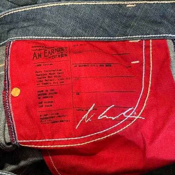 Earnest Sewn Women's Low Rise Classic 5 Pocket Mini Flare Jeans Size 28 - Picture 7 of 16